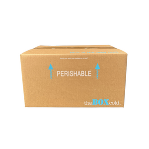 Insulated Cold Shipping Box with Foam Cooler ID: 17 ³⁄₁₆" x 10 ³⁄₁₆" x 8 ¼", Reusable, Recyclable, and Multi-Purpose, theBOXcold