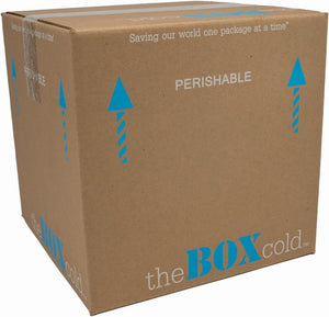 Insulated Cold Shipping Box w/Foam Cooler with Ice Gel Blocks Reusable Recyclable, theBOXcold